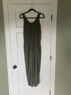 Patagonia Olive Green Sleeveless Jumpsuit